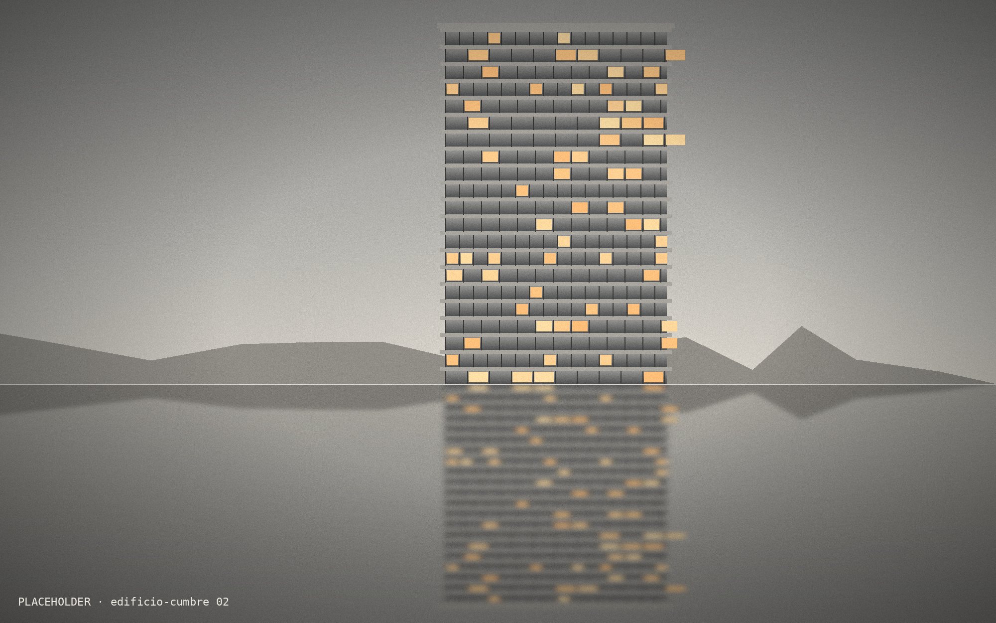 Edificio Cumbre in the fog