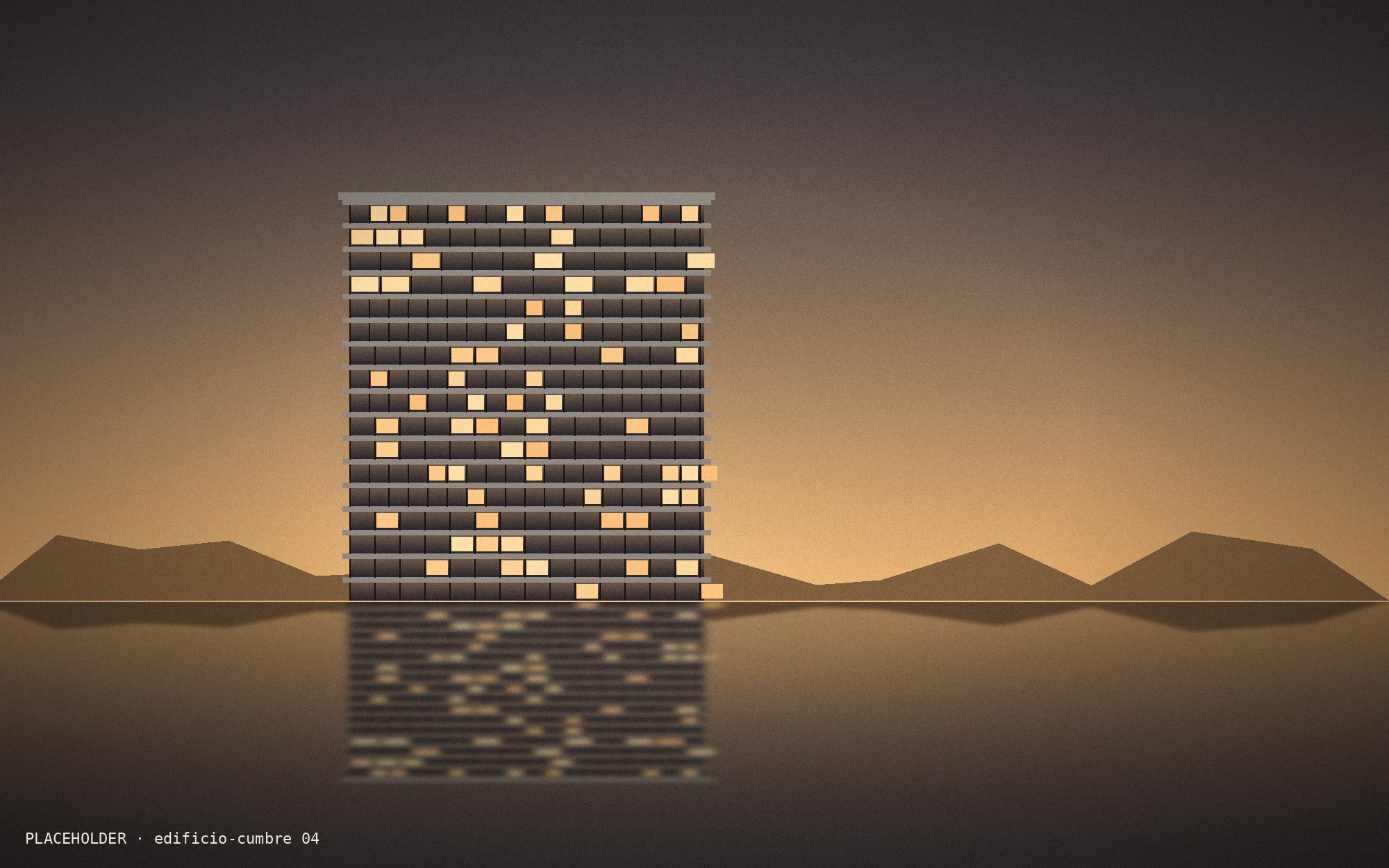 Edificio Cumbre at golden hour