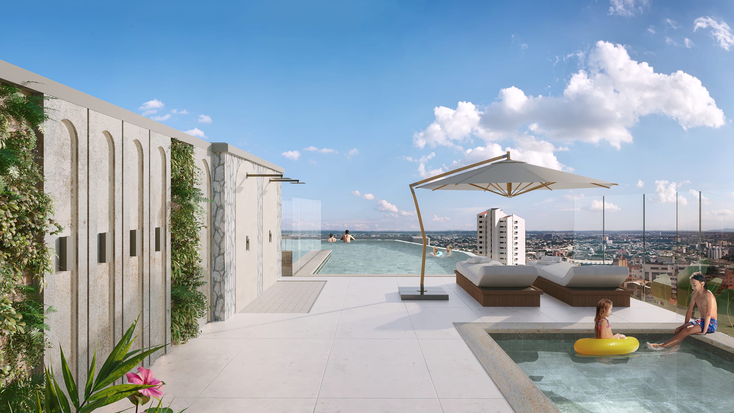 Rooftop pool