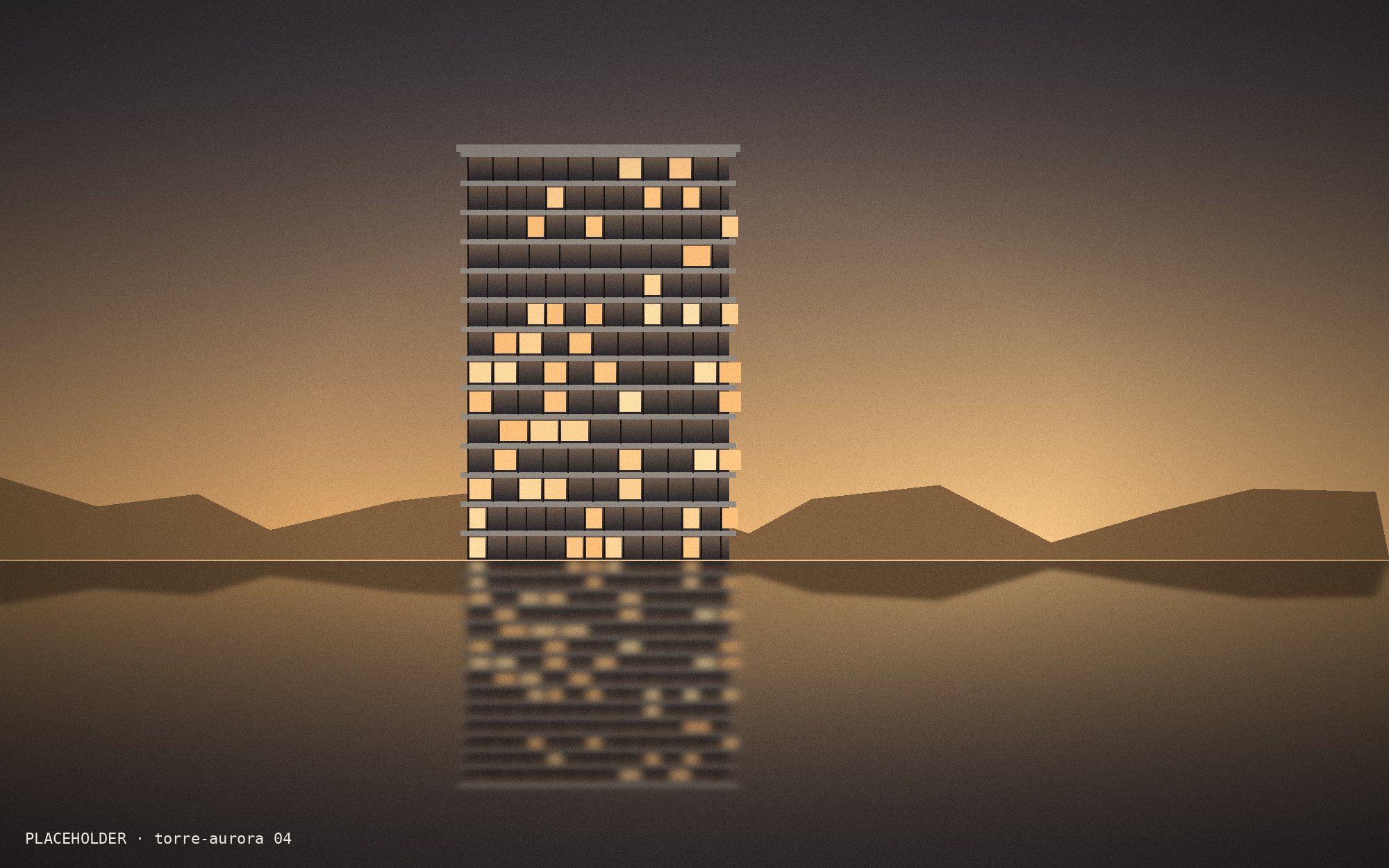 Torre Aurora at golden hour