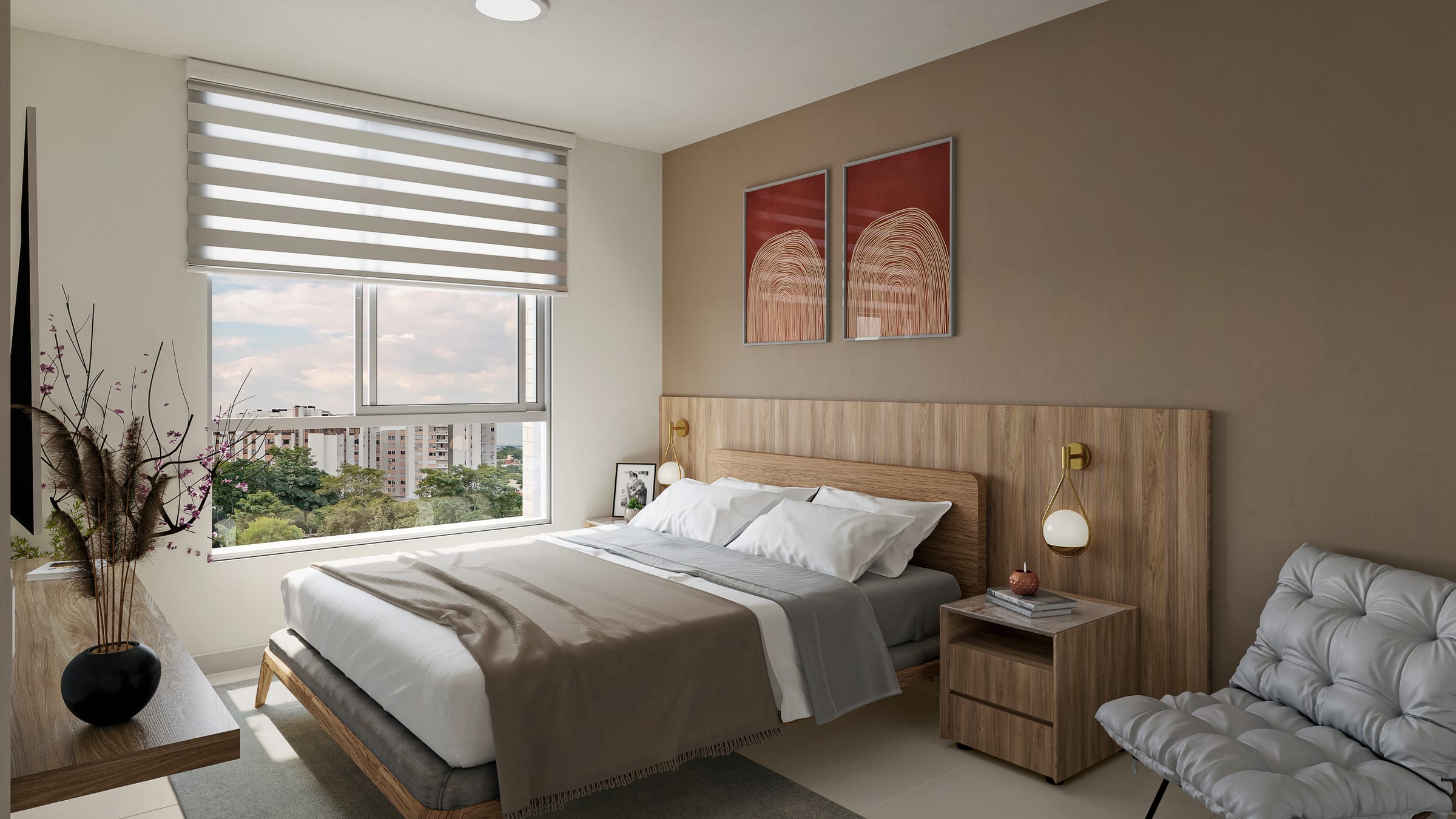 Apartment bedroom